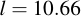 latex:l = 10.66